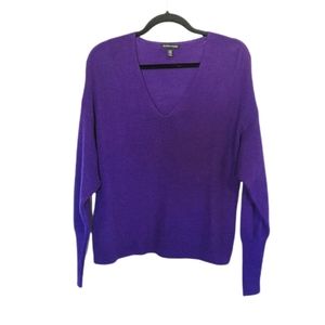 Eileen Fisher Merino Wool Sweater royal purple